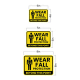 Classic Framed Plus Wear Fall Protection Beyond This Point Door or Wall Sign | Miscellaneous Warning Signs - Industrial & Construction