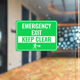 Classic Framed Plus Emergency Exit – Keep Clear Door or Wall Sign | Health and Safety Workplace Warning