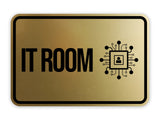 Classic Framed IT Room Wall or Door Sign