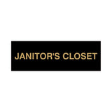Basic Janitor's Closet Door/Wall Sign (Multipack)