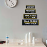 Standard Plus Exam Rooms – Staff Only Wall or Door Sign | Exam Room Notices