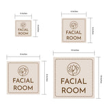 Square Plus Facial Room — Wall or Door Sign | Treatment Room - Sign
