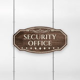 Victorian Plus Security Office Wall or Door Sign | Legal and Courtroom Decoration