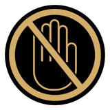 Signs ByLITA Circle No Entry Graphic Door or Wall Sign | Easy Installation | Durable Construction | Promote Health And Safety | Caution Warning Sign for Home, Business and Office Spaces
