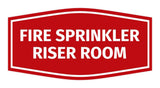 Signs ByLITA Fancy Fire Sprinkler Riser Room Sign | Durable Plastic | Vibrant Colors | Powerful Foam Tape
