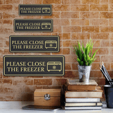 Standard Plus Please Close The Freezer Wall or Door Sign | Energy Saving Kitchen Signage