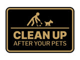 Signs ByLITA Classic Framed Clean up After Your Pets Wall or Door Sign