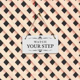 Watch Your Step 5" x 10" Hanging Wall or Door Sign | Rustic Twine | Stylish Business or Office Safety Signage