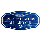 Victorian Plus Captain's Quarters: All Aboard! Wall or Door Sign | Sailing Boat Decoration