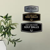Fancy Lost And Found Golf Balls Wall or Door Sign