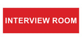 Basic Interview Room Wall or Door Sign