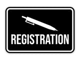 Classic Framed Registration Wall or Door Sign