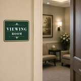 Classic Framed Plus Viewing Room — Wall or Door Sign | Funeral and Memorial Services - Room & Area - Sign