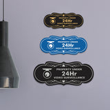 Designer Property Under 24Hr Video Surveillance (Camera) Wall or Door Sign