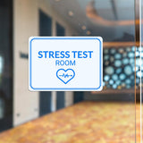 Classic Framed Plus Stress Test Room Door or Wall Sign | Hygiene and Safety Signage