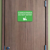 Classic Framed Plus Cleaning in Progress - Do Not Enter Door or Wall Sign | Safety and Maintenance