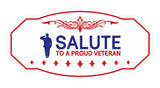 Victorian Plus Salute to a Proud Veteran Wall or Door Sign| Easy Installation | Disclaimer Waiver Notice