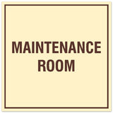 Signs ByLITA Square Maintenance Room Sign - Easy Installation | Durable Material