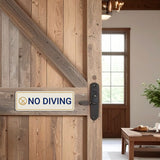 Standard Plus No Diving — Wall or Door Sign | Pool & Aquatic - Sign