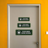 Standard Plus Please Knock Before Entering Door or Wall Sign | Business and Workplace Signage