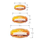 Victorian Custom plus Boat (Sunset) Door or Wall Sign | Easy Installation | Family & Business Signage