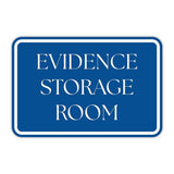 Classic Framed Plus Evidence Storage Room Door or Wall Sign | Court Rooms