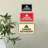 Signs ByLITA Classic Framed Camper Bathroom Wall or Door Sign