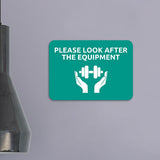 Classic Framed Plus Please Look After The Equipment Door or Wall Sign | Gym Etiquette