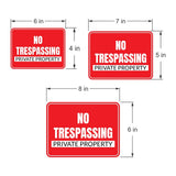 Classic Framed Plus No Trespassing – Private Property Door or Wall Sign | General Security Notices