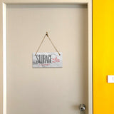 Storage Closet 5x10 Hanging Plus Wall or Door Sign | Rustic Twine | Range of Vibrant Decor Styles | Room Signs For Home and Business