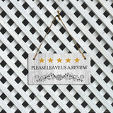 5 Stars Please Leave Us A Review 5x10 Hanging Plus Wall or Door Sign | Business Décor