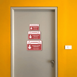 Classic Framed Plus Warning Choking Hazard Small Parts Not For Children Under 5 Years Wall or Door Sign | Children Safety Signs