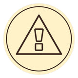 Signs ByLITA Circle General Warning Graphic Door or Wall Sign | Easy Installation | Durable Construction | Promote Health And Safety | Caution Warning Sign for Home, Business and Office Spaces