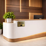 Classic Framed Please Check In At Reception Before Your Appointment Wall or Door Sign