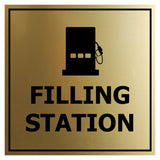 Signs ByLITA Square Filling Station Wall or Door Sign