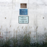 Classic Framed Plus Did You Remember To Clock Out? Door or Wall Sign | Miscellaneous Warning Signs