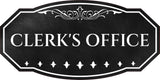 Victorian Plus Clerk's Office Wall or Door Sign | Legal and Courtroom Decoration