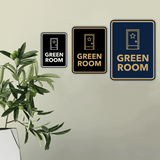 Signs ByLITA Portrait Round Green Room Door or Wall Sign Easy Installation | Directing Artists & Co-Workers | Music | Concert | Festivals