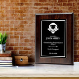 Performance and Recognition Customizable Award Plaque | Achievement and Service Personalizable Prize Plaques