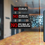 Standard Plus No Public Restroom Wall or Door Sign | Office Public Signage