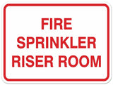 Signs ByLITA Classic Framed FIRE SPRINKLER RISER ROOM Door or Wall Sign Durable Plastic | Easy Installation | Elegant Design
