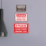 Classic Framed Please Close Door Behind You Wall or Door Sign
