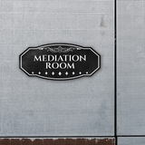 Victorian Plus Mediation Room Wall or Door Sign | Legal and Courtroom Decoration