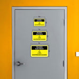 Classic Framed Plus Peligro Eléctrico Manténgase Alejado Door or Wall Sign | Business Warning Signage