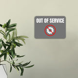 Classic Framed Plus Out of Service Door or Wall Sign | Safety and Maintenance