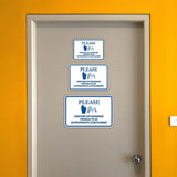 Classic Framed Plus Please Dispose Of Feminine Products In Appropriate Containers Door or Wall Sign | Bathroom Signs