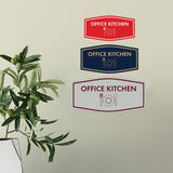 Signs ByLITA Fancy Office Kitchen Vector Sign - Kitchen Signs | Durable Material | Easy Installation Wall or Door Sign