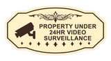 Victorian Property Under 24Hr Video Surveillance (Camera) Wall or Door Sign