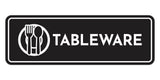 Signs ByLITA Standard Tableware Door or Wall Sign Easy Installation | Durable Construction | Kitchen Essentials | Hygiene | AirBnB Signs