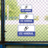 Classic Framed Plus Use Handrail Wall or Door Sign | Health & Safety Warning Signage